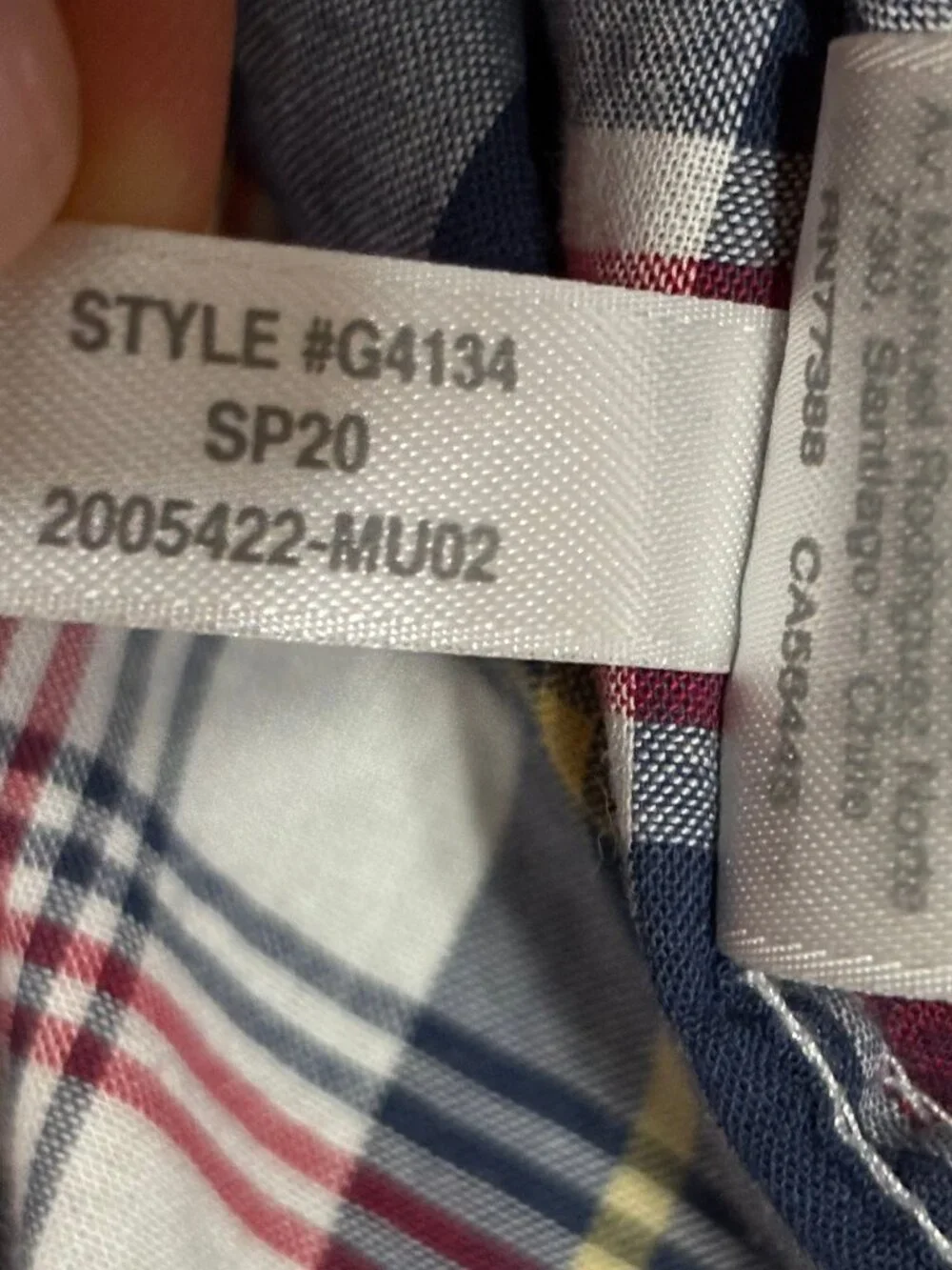 J.CREW Plaid Shirt Men's Large Slim Fit